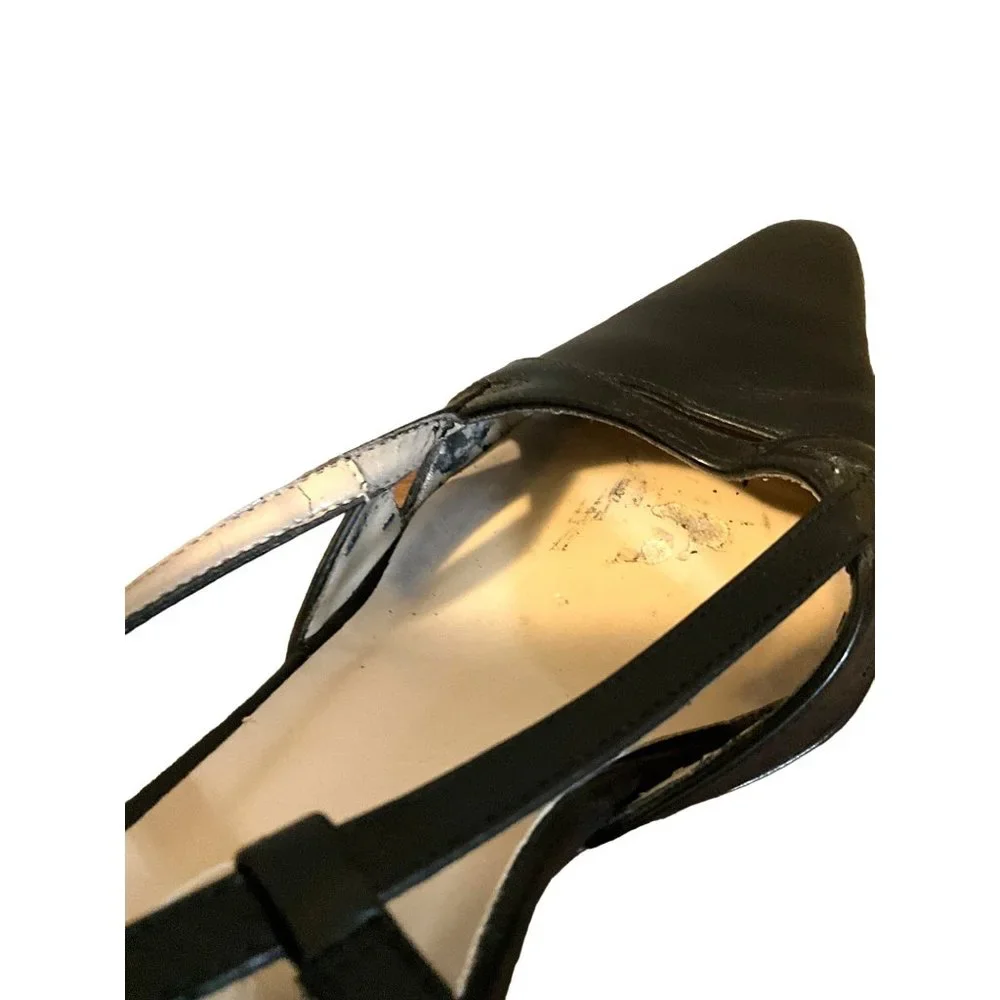 Talbots Black Slingback heels 6 1/2N‎